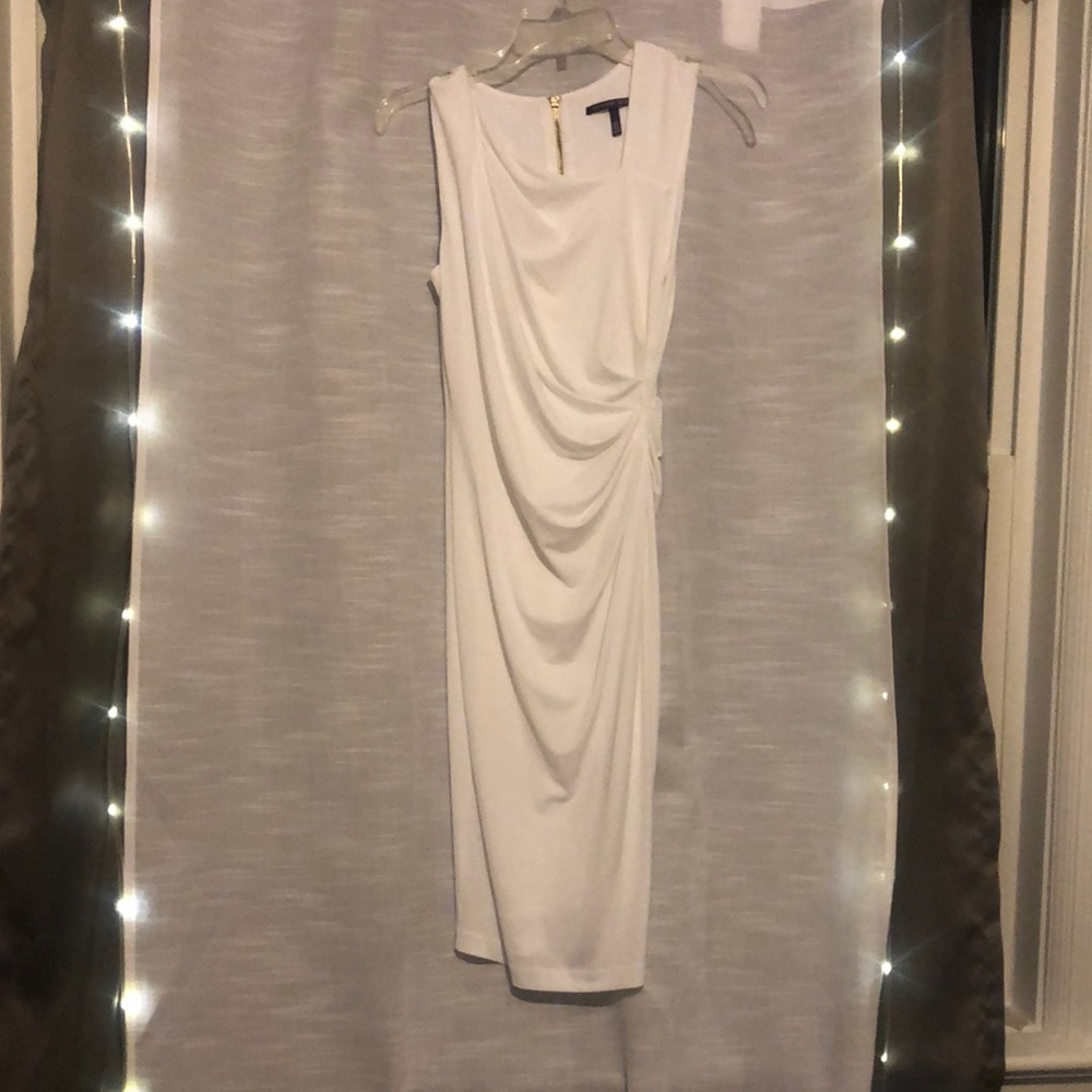 Victoria secret all white slim fit dress